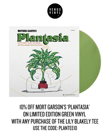 VENUS VINYL x Lily Blakely T-SHIRT (LTD. ED. ECO 4-COLOUR SCREEN-PRINTED 100% ORGANIC COTTON)