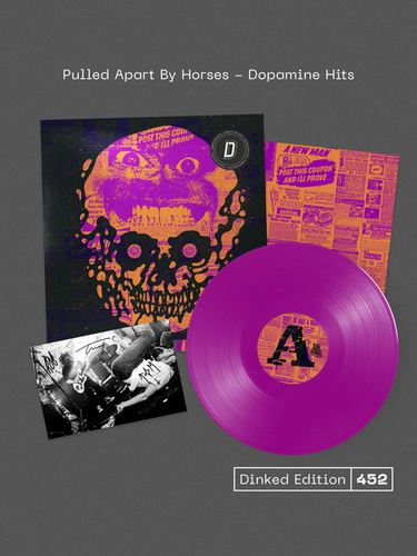 SUPER LIMITED 'DINKED' HAND-NUMBERED EDITION ‘POISON CANDY’ PURPLE VINYL W/ SCREEN-PRINTED SLEEVE + *SIGNED* POSTCARD