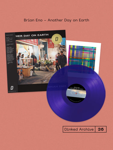 BRIAN ENO - ANOTHER DAY ON EARTH VINYL (SUPER LTD. 'DINKED ARCHIVE' ED. TRANSLUCENT PURPLE LP W/ OBI-STRIP + ART PRINT)