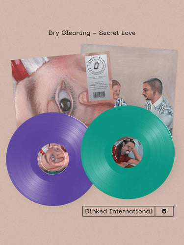 DRY CLEANING - SECRET LOVE VINYL (SUPER LTD. 'DINKED' DELUXE ED. PURPLE LP + BONUS MINT 12” W/ NEW TRACKS & ALT. SLEEVE + BOOKLET)