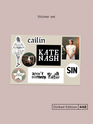 KATE NASH - CAILÍN - (SUPER LTD. 'DINKED' #442, 11” x 17” SIGNED PRINT, STICKER SET, GATEFOLD JACKET WITH LYRICS,PRINTED INNER SLEEVE, LIMITED NUMBER PRESSING)