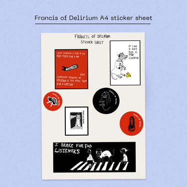 FRANCIS OF DELIRIUM - FRANCIS OF DELIRIUM - RUN, RUN PURE BEAUTY VINYL (SUPER LTD. 'DINKED' ED. CORNETTO RED W/ ALT. ARTWORK + STICKER SHEET & LYRIC POSTER)
