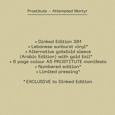 PROSTITUTE - ATTEMPTED MARTYR VINYL (SUPER LTD. ED. VARIANTS)