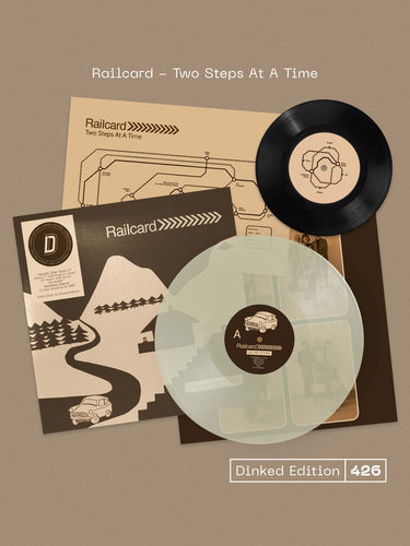 RAILCARD - TWO STEPS AT A TIME VINYL (SUPER LTD. 'DINKED' ED. NATURAL CLEAR LP + BONUS 7" & POSTER)