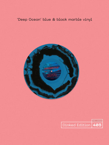 THE TEMPER TRAP - SUNGAZER VINYL (SUPER LTD. 'DINKED' ED. ‘DEEP OCEAN’ BLUE & BLACK MARBLE LP GATEFOLD W/ ART CARD + BUMPER STICKER)