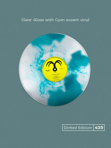 UGLY - THE SOUTH FAÇADE VINYL (SUPER LTD. 'DINKED' ED. CLEAR GLASS W/ CYAN ACCENT + POSTCARD & SCREEN PRINTED ART PRINT)