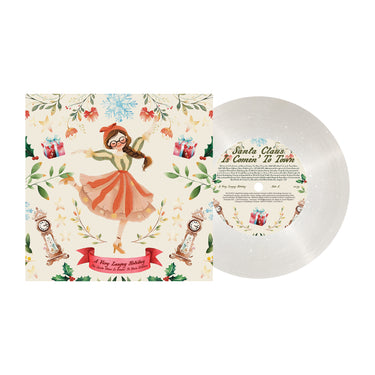 LAUFEY - A VERY LAUFEY HOLIDAY: THE SANTA CLAUS IS COMIN’ TO TOWN EDITION VINYL (LTD. ED. SNOW GLOBE GLITTER 7")