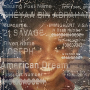 21 SAVAGE - AMERICAN DREAM VINYL (LTD. ED. TRANSLUCENT RED 2LP)