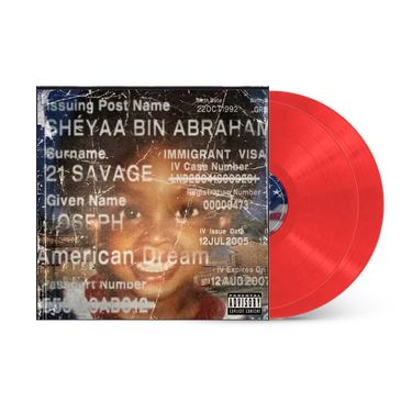 21 SAVAGE - AMERICAN DREAM VINYL (LTD. ED. TRANSLUCENT RED 2LP)