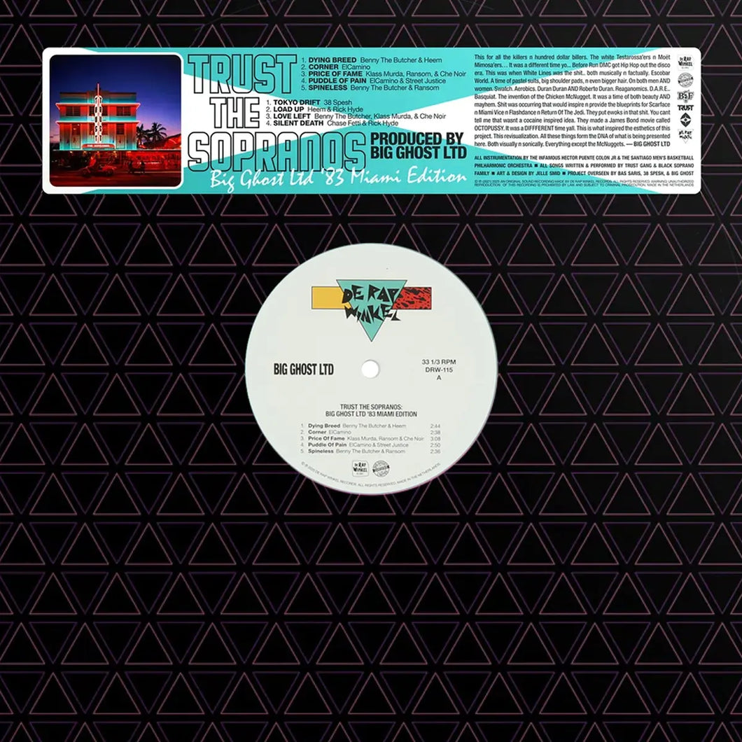 38 SPESH & BENNY THE BUTCHER - TRUST THE SOPRANOS VINYL (SUPER LTD. BIG GHOST '83 MIAMI NUMBERED ED.)