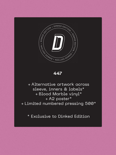 SUPER LIMITED 'DINKED' NUMBERED EDITION BLOOD MARBLE VINYL W/ ALTERNATIVE ARTWORK + POSTER