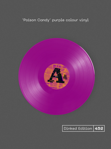 PULLED APART BY HORSES - DOPAMINE HITS VINYL (SUPER LTD. 'DINKED' HAND-NUMBERED ED. ‘POISON CANDY’ PURPLE LP W/ SCREEN-PRINTED SLEEVE + *SIGNED* POSTCARD)