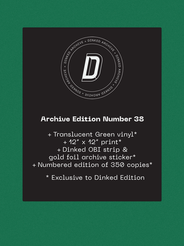 SUPER LIMITED 'DINKED ARCHIVE' NUMBERED EDITION TRANSLUCENT GREEN VINYL W/ OBI STRIP + PRINT