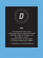 ADULT DVD - ADULT DVD VINYL (SUPER LTD. DINKED ED. TRANSPARENT BLUE W/ ALT. SLEEVE + *SIGNED* PHOTO & STICKER SHEET TO DESIGN YOUR OWN ALBUM COVER)