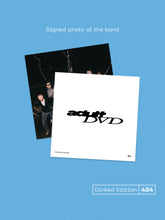 ADULT DVD - ADULT DVD VINYL (SUPER LTD. DINKED ED. TRANSPARENT BLUE W/ ALT. SLEEVE + *SIGNED* PHOTO & STICKER SHEET TO DESIGN YOUR OWN ALBUM COVER)