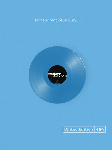 ADULT DVD - ADULT DVD VINYL (SUPER LTD. DINKED ED. TRANSPARENT BLUE W/ ALT. SLEEVE + *SIGNED* PHOTO & STICKER SHEET TO DESIGN YOUR OWN ALBUM COVER)