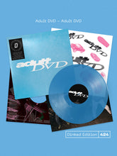 ADULT DVD - ADULT DVD VINYL (SUPER LTD. DINKED ED. TRANSPARENT BLUE W/ ALT. SLEEVE + *SIGNED* PHOTO & STICKER SHEET TO DESIGN YOUR OWN ALBUM COVER)