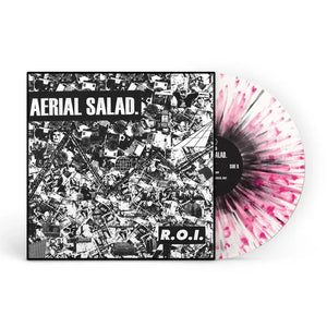 AERIAL SALAD - R.O.I VINYL (LTD. ED. FROSTED CLEAR W/ BLACK & NEON PINK SPLATTER)