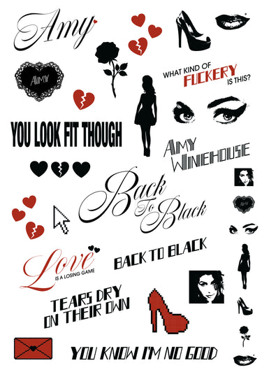 AMY WINEHOUSE - BACK TO BLACK 20 VINYL (LTD. 20TH ANN. DELUXE ED. CLEAR 3LP + EXC. TATTOO SHEET)