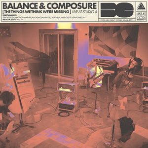 BALANCE AND COMPOSURE - THE THINGS WE THINK WE’RE MISSING - LIVE AT STUDIO 4 VINYL (LTD. ED. PINK W/ PURPLE & CREAM)