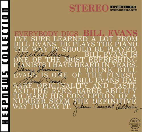 BILL EVANS TRIO - EVERYBODY DIGS BILL EVANS VINYL (SUPER LTD. ED. 'RSD' 180G LP)