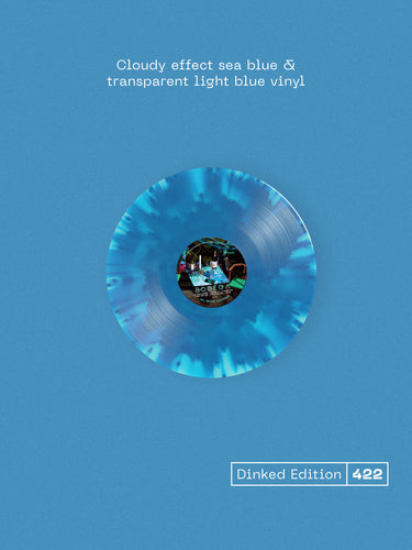 BODEGA - ALL INSIDE AQUARIUM VINYL (SUPER LTD. 'DINKED' ED. CLOUDY EFFECT SEA BLUE & TRANSPARENT LIGHT BLUE W/ BONUS CLEAR 7” + ART CARD & LYRIC BOOKLET)