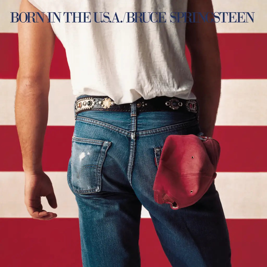 BRUCE SPRINGSTEEN - BORN IN THE USA VINYL (LTD. 40TH ANN. ED. RED LP GATEFOLD W/ BOOKLET & LITHOGRAPH)