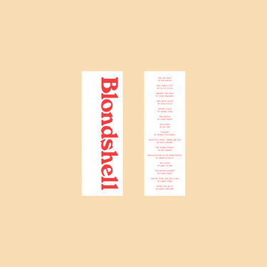 BLONDSHELL - IF YOU ASKED FOR A PICTURE VINYL (SUPER LTD. INDIE EXCL. *SIGNED* VARIANTS)