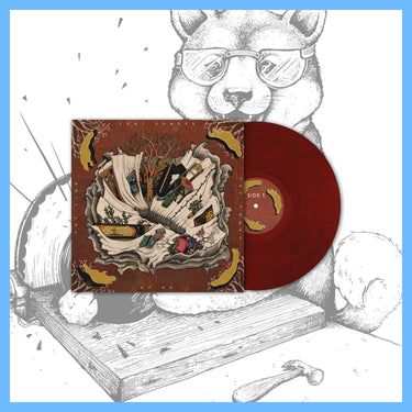CHALK HANDS - THE LINE THAT SHAPES THE COAST OF US VINYL (SUPER LTD. 'VENUS VINYL' UK EXC. ED. CHERRY RED/BLACK ECO MIX SWIRL GATEFOLD)