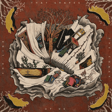 CHALK HANDS - THE LINE THAT SHAPES THE COAST OF US VINYL (SUPER LTD. 'VENUS VINYL' UK EXC. ED. CHERRY RED/BLACK ECO MIX SWIRL)