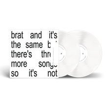 CHARLI XCX - brat and it’s the same but there’s three more songs so it’s not VINYL (LTD. ED. WHITE 2LP GATEFOLD)