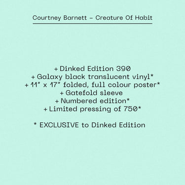 COURTNEY BARNETT - CREATURE OF HABIT VINYL (SUPER LTD. 'DINKED' ED. GATEFOLD VARIANTS)