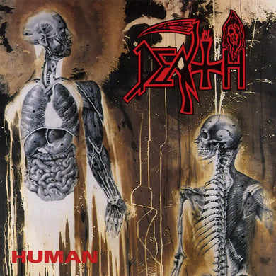 DEATH - HUMAN VINYL RE-ISSUE (LTD. ED. BONE WHITE, BLUE JAY & GOLD TRI COLOUR MERGE W/ SPLATTER)