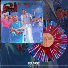 DEATH - SPIRITUAL HEALING VINYL RE-ISSUE (LTD. ED. RED, CYAN BLUE & BLACK TRI COLOUR MERGE W/ SPLATTER)