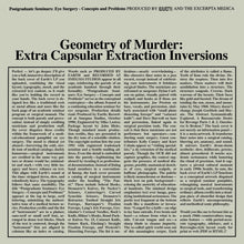 EARTH x BLACK NOI$E - GEOMETRY OF MURDER: EXTRA CAPSULAR EXTRACTION INVERSIONS VINYL (LTD. ED. CRYSTAL CLEAR 2LP)