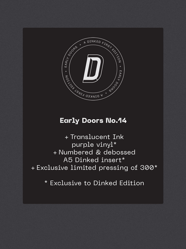 SUPER LIMITED 'DINKED' EDITION TRANSLUCENT INK PURPLE VINYL + NUMBERED & DEBOSSED INSERT