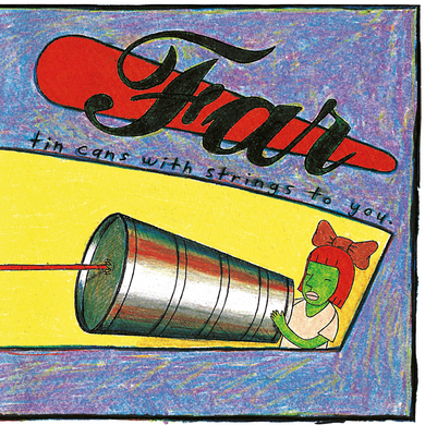 FAR - TIN CANS WITH STRINGS TO YOU VINYL RE-ISSUE (LTD. ED. 180G RED TRANSPARENT WITH BLUE MARBLE 2LP GATEFOLD W/ BOOKLET)