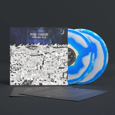 FATHER JOHN MISTY - PURE COMEDY VINYL RE-ISSUE (LTD. ED. BLUE & WHITE CORONA 2LP GATEFOLD)