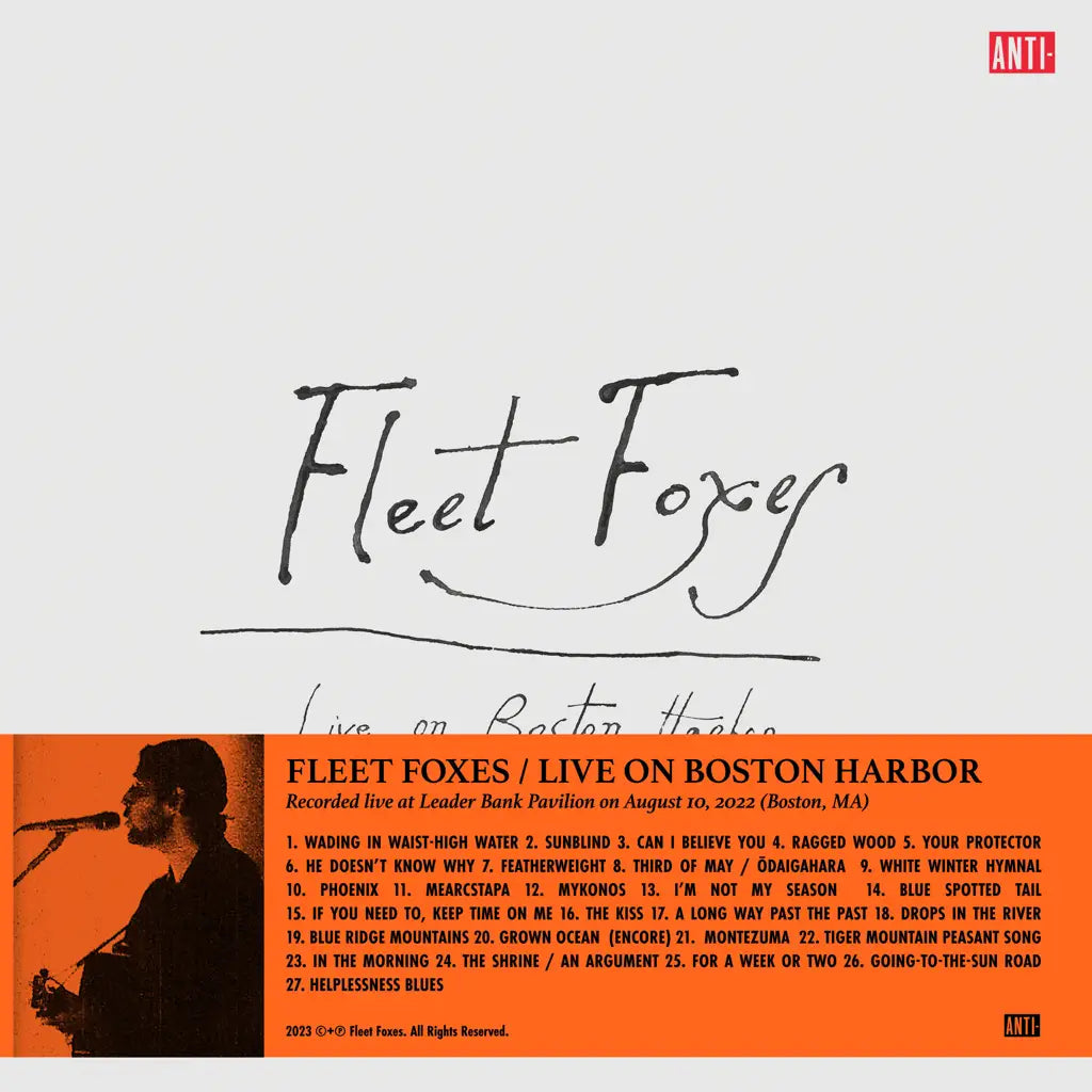 FLEET FOXES - LIVE ON BOSTON HARBOUR VINYL (SUPER LTD. ED. 'RSD' 3LP)