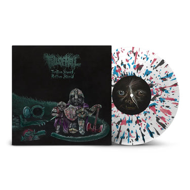 FULL OF HELL - BROKEN SWORD, ROTTEN SHIELD VINYL (LTD. INDIES ED. WHITE W/ BLACK, OXBLOOD & SEA BLUE SPLATTER 10")