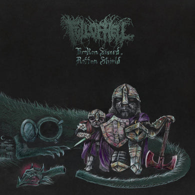 FULL OF HELL - BROKEN SWORD, ROTTEN SHIELD VINYL (LTD. INDIES ED. WHITE W/ BLACK, OXBLOOD & SEA BLUE SPLATTER 10