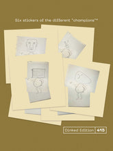 GETDOWN SERVICES - MASSIVE CHAMPION VINYL (SUPER LTD. 'DINKED' ED. WHITE & GOLD LP W/ CUSTOMER SLEEVE & SET OF STICKERS)