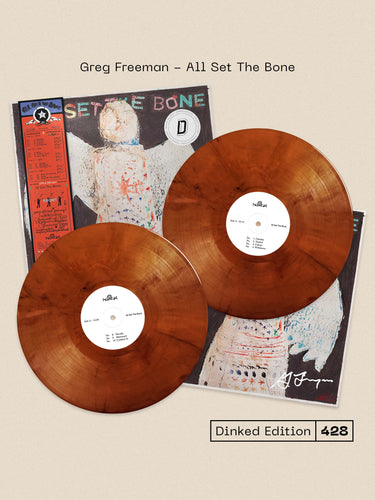 GREG FREEMAN - ALL SET THE BONE VINYL (SUPER LTD. 'DINKED' ED. 'DUSK' COLOURED 2LP GATEFOLD W/ *SIGNED* INSERT & HAND-NUMBERED BELLY BAND)