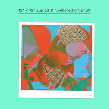 HANNAH PEEL & BEIBEI WANG - THE ENDLESS DANCE VINYL (SUPER LTD. 'DINKED' ED. ORANGE MARBLE + *SIGNED* NUMBERED ART PRINT & STICKER SHEET)