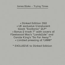JAMES BLAKE - TRYING TIMES VINYL (SUPER LTD. 'DINKED' UK EXC. ED. 2LP VARIANTS)