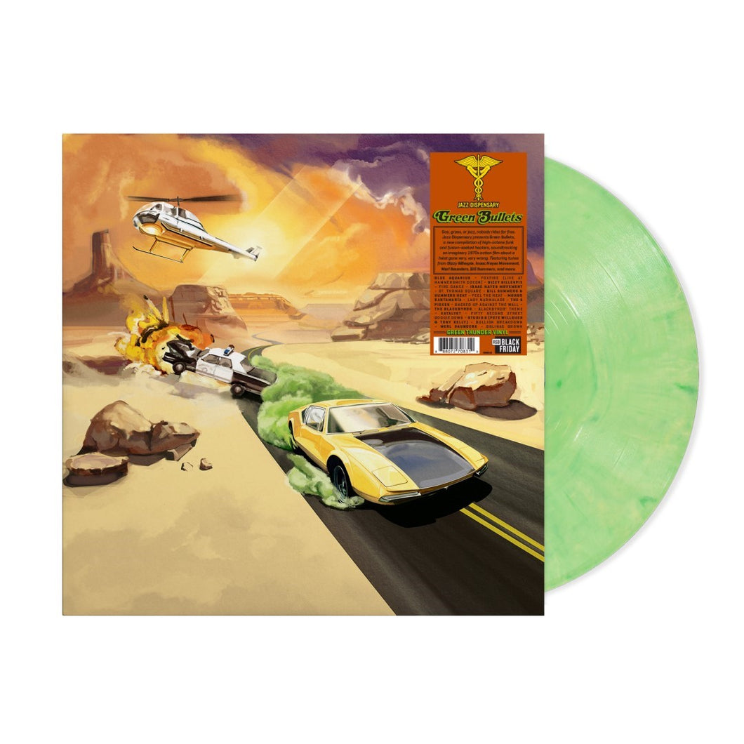 JAZZ DISPENSARY: GREEN BULLETS (VARIOUS ARTISTS) VINYL (SUPER LTD. 'RSD BF' ED. 'GREEN THUNDER')