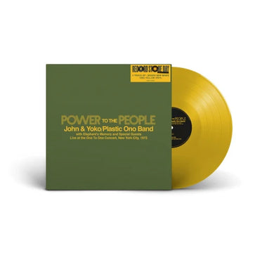 JOHN & YOKO ONO/PLASTIC ONO BAND WITH ELEPHANT'S MEMORY & SPECIAL GUESTS - POWER TO THE PEOPLE - LIVE AT THE ONE TO ONE CONCERT, NEW YORK CITY, 1972 VINYL (SUPER LTD. 'RSD' ED. YELLOW 12