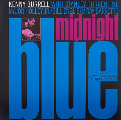 KENNY BURRELL - MIDNIGHT BLUE VINYL RE-ISSUE (LTD. ED. BLUE W/ OBI-STRIP)
