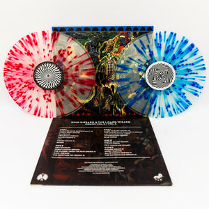 KING GIZZARD & THE LIZARD WIZARD - DEMOS VOL. 5 + VOL. 6 VINYL (SUPER LTD. ED. MILKY CLEAR W/ COBALT BLUE + APPLE RED SPLATTER 2LP GATEFOLD)