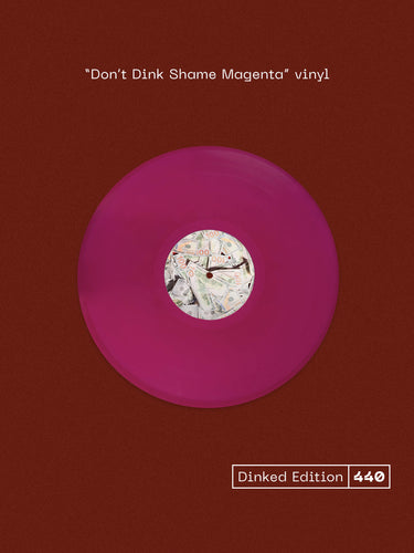 LAMBRINI GIRLS - NO REFUNDS VINYL (SUPER LTD. 'DINKED' ED. 'DON'T DINK SHAME' MAGENTA LP W/ *SIGNED* INSERT + BUMPER STICKER + DOUBLE SIDED CALENDAR / POSTER & LAMBRINI GIRLS CUSTOMER FEEDBACK FORM)
